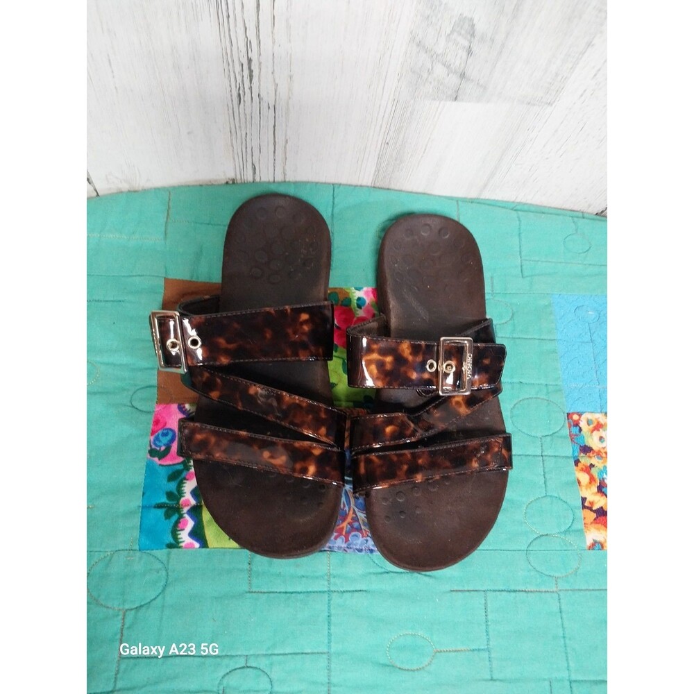 Vionic Skylar Brown Tortoise Print Orthopedic Com… - image 1